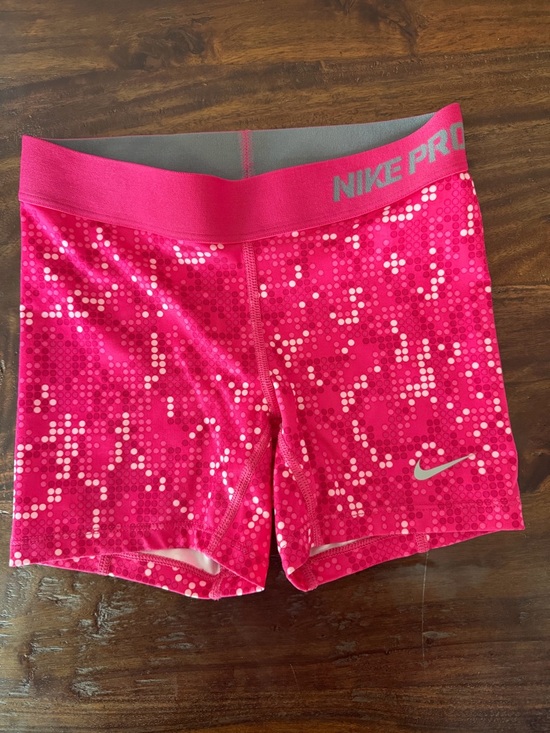 Nike Other - Youth Nike Pro Dri-Fit Pink Pixel-Print Compression Spandex Shorts
